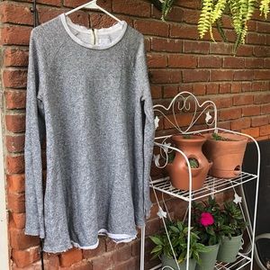 Gray Cooperative Sweater with zipper detailing! 😍